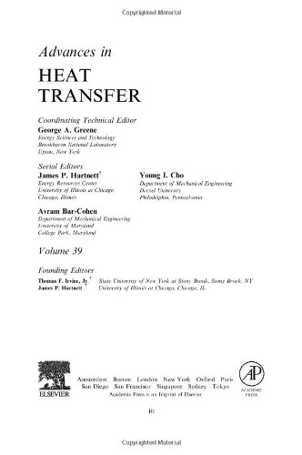 Advances in Heat Transfer, Volume 39