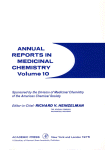 Annual Reports in Medicinal Chemistry, Volume 10