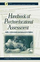 Handbook of Psychoeducational Assessment