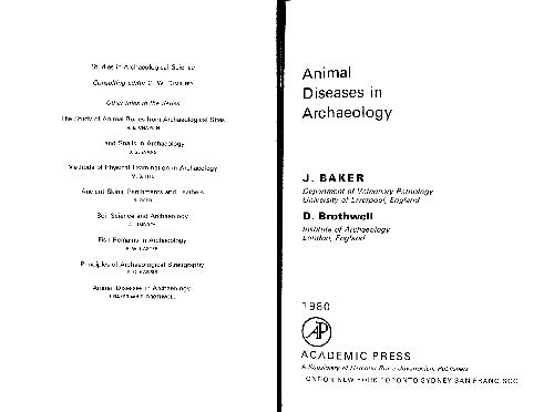 Animal Diseases In Archaeology