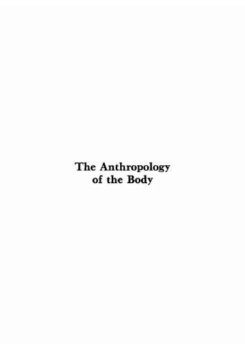 The Anthropology of the Body