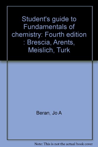 Student's Guide To Fundamentals Of Chemistry