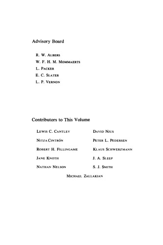 Current topics in bioenergetics Volume 11