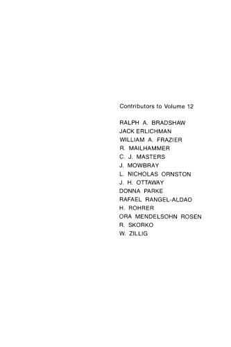 Current Topics in Cellular Regulation, Volume 12