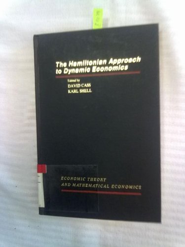 The Hamiltonian Approach To Dynamic Economics