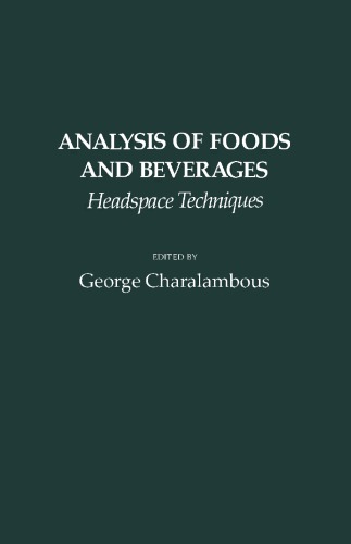 Analysis of Foods and Beverages