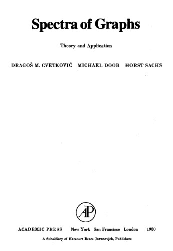 Spectra of Graphs