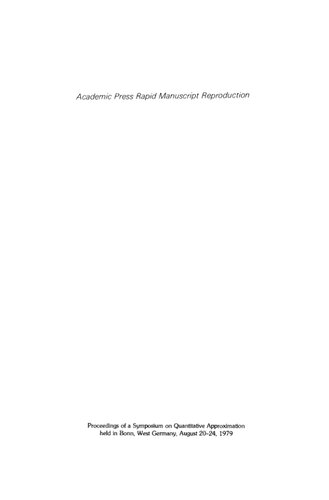Quantitative Approximation