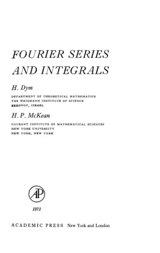 Fourier Series And Integrals