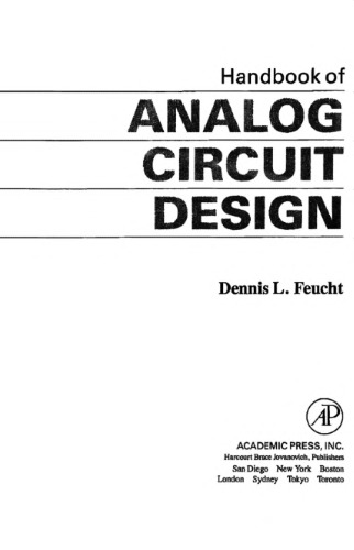 Handbook of Analog Circuit Design