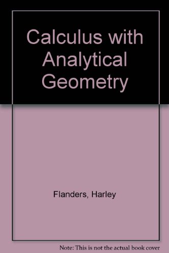Calculus with Analytic Geometry