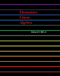 Elementary Linear Algebra