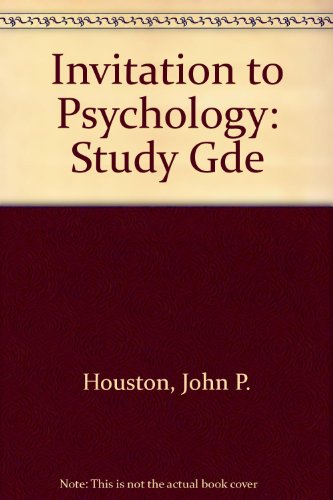 Study guide for Houston, Bee, Hatfield and Rimm's Essentials of psychology