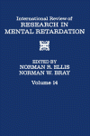 International Review of Research in Mental Retardation, Volume 14