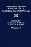 International Review of Research in Mental Retardation, Volume 13