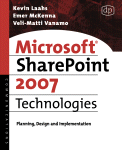 Microsoft Sharepoint 2007 Technologies