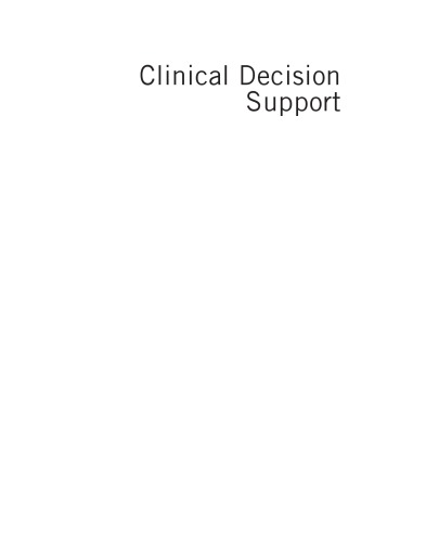 Clinical Decision Support