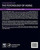 Handbook of the Psychology of Aging