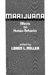Marijuana; Effects on Human Behavior