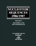 Nucleotide sequences, 1986/1987 / bacteria and bacteriophage.