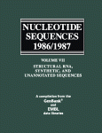 Nucleotide sequences, 1986/1987 / structural rna, synthetic, and unannotated sequences.