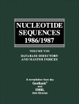 Nucleotide sequences, 1986/1987 / database directory and master indices.