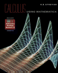 Calculus Using Mathematica