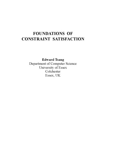 Foundations Of Constraint Satisfaction