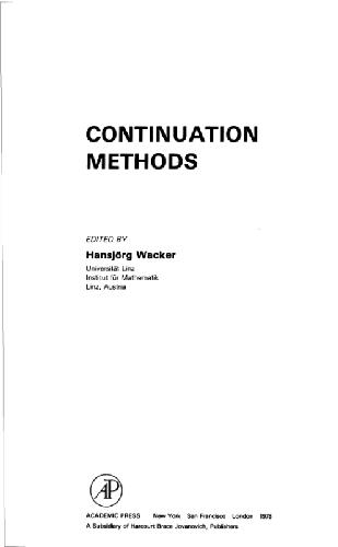 Continuation Methods