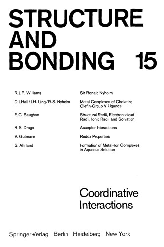 The Chemical Bond