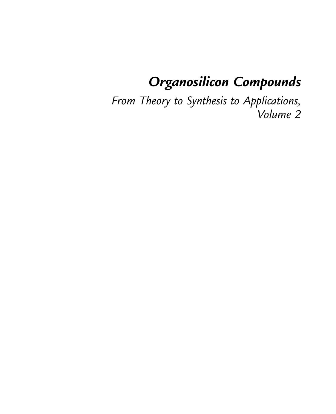 Organosilicon Compounds