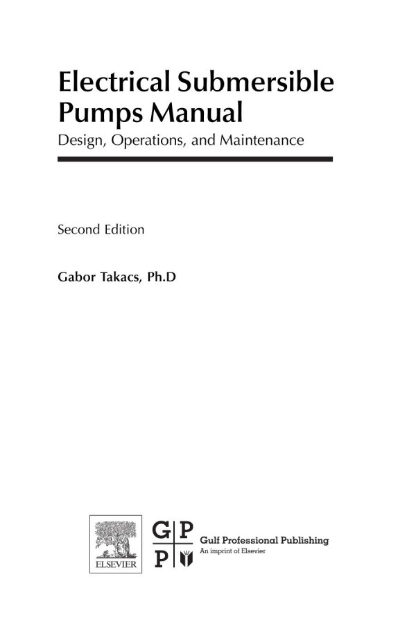 Electrical Submersible Pumps Manual