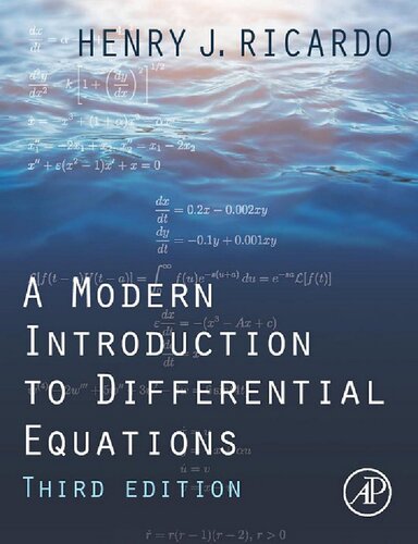 A Modern Introduction to Differential Equations