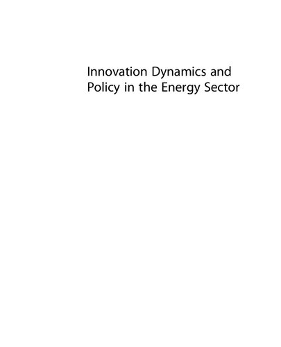 Innovation Dynamics and Policy in the Energy Sector