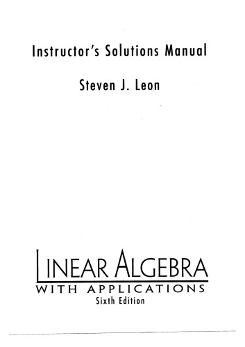 Linear Algebra with Applications