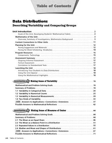 Data Distributions