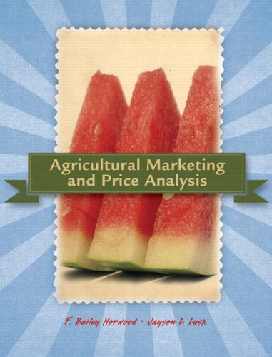 Agricultural Marketing and Price Analysis