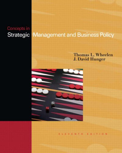 Concepts in Strategic Management and Business Policy