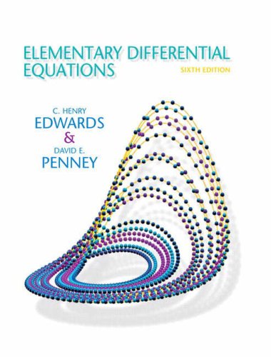 Elementary Differential Equations