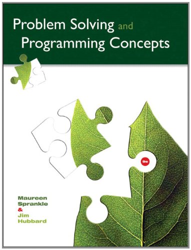 Problem Solving and Programming Concepts