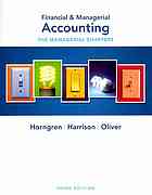 Financial &amp; Managerial Accounting