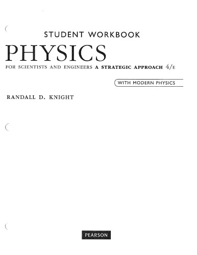 Student Workbook for Physics for Scientists and Engineers