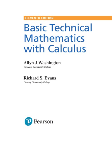 Basic Technical Mathematics with Calculus