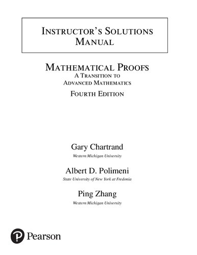 Mathematical Proofs