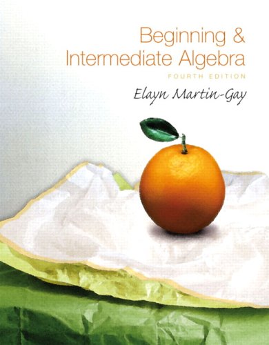 Beginning &amp; Intermediate Algebra