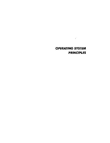 Operating System Principles