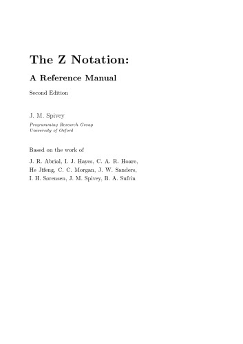 The Z Notation