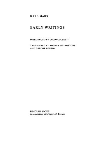 Early Writings