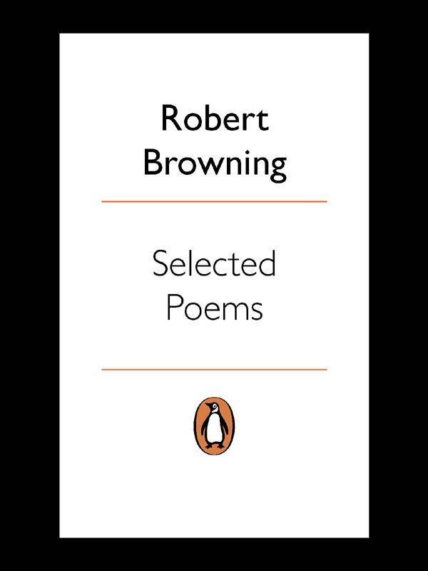 Robert Browning : selected poems