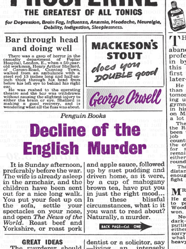 Decline of the English murder